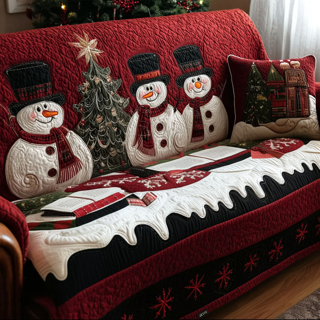 Christmas Eve Smiles Quilted Sofa Cover Furniture Covers Best Book Related Gifts