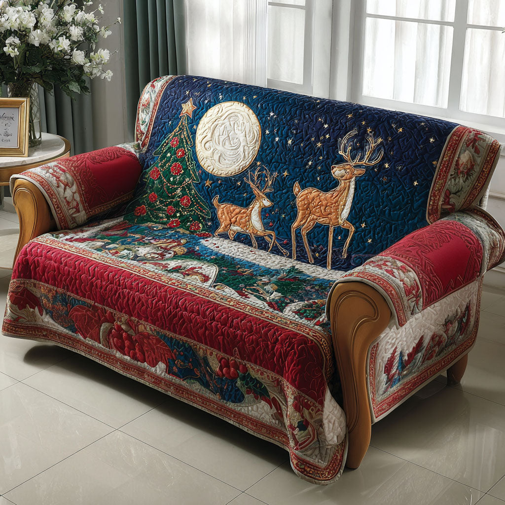 Christmas Moonrise Quilted Sofa Cover Best Sofa Slipcovers Christmas Presents For Your Sister In Law
