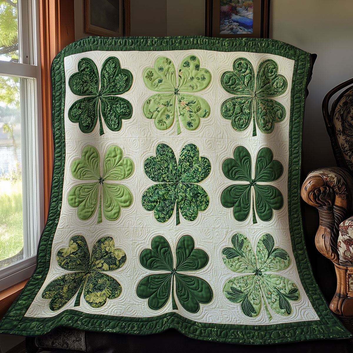 Clover Bliss Quilt Blanket Best Throws For Sofas Blanket Cool St Patricks Day Gifts