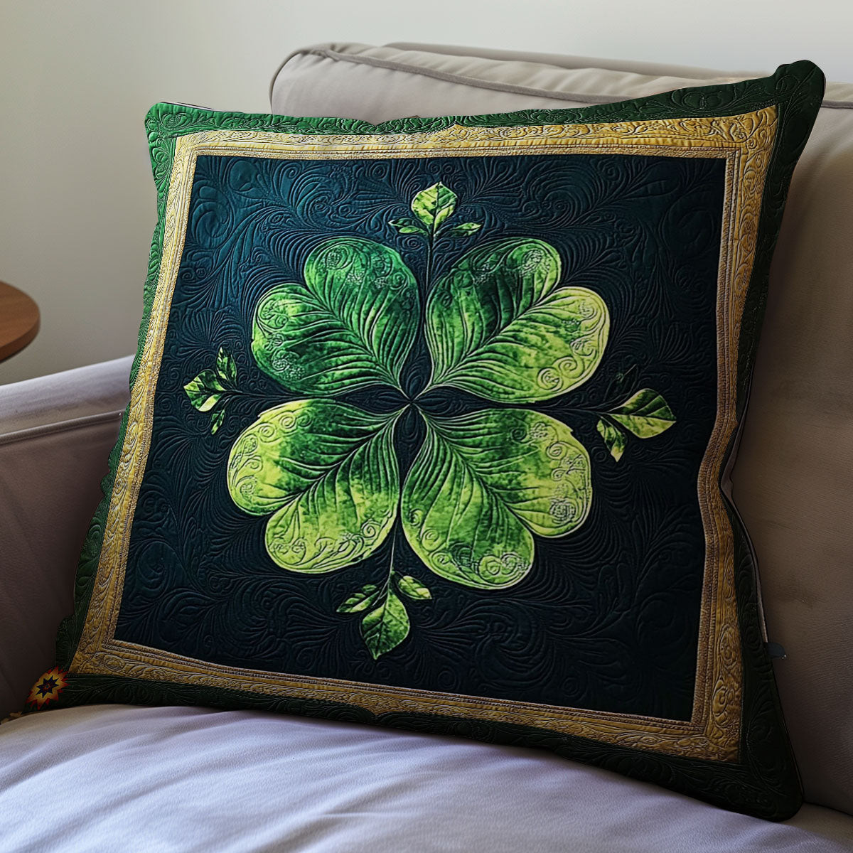 Clover Quilt Pillow Case Decorative Pillow Covers Fun St Patrick'S Day Gifts