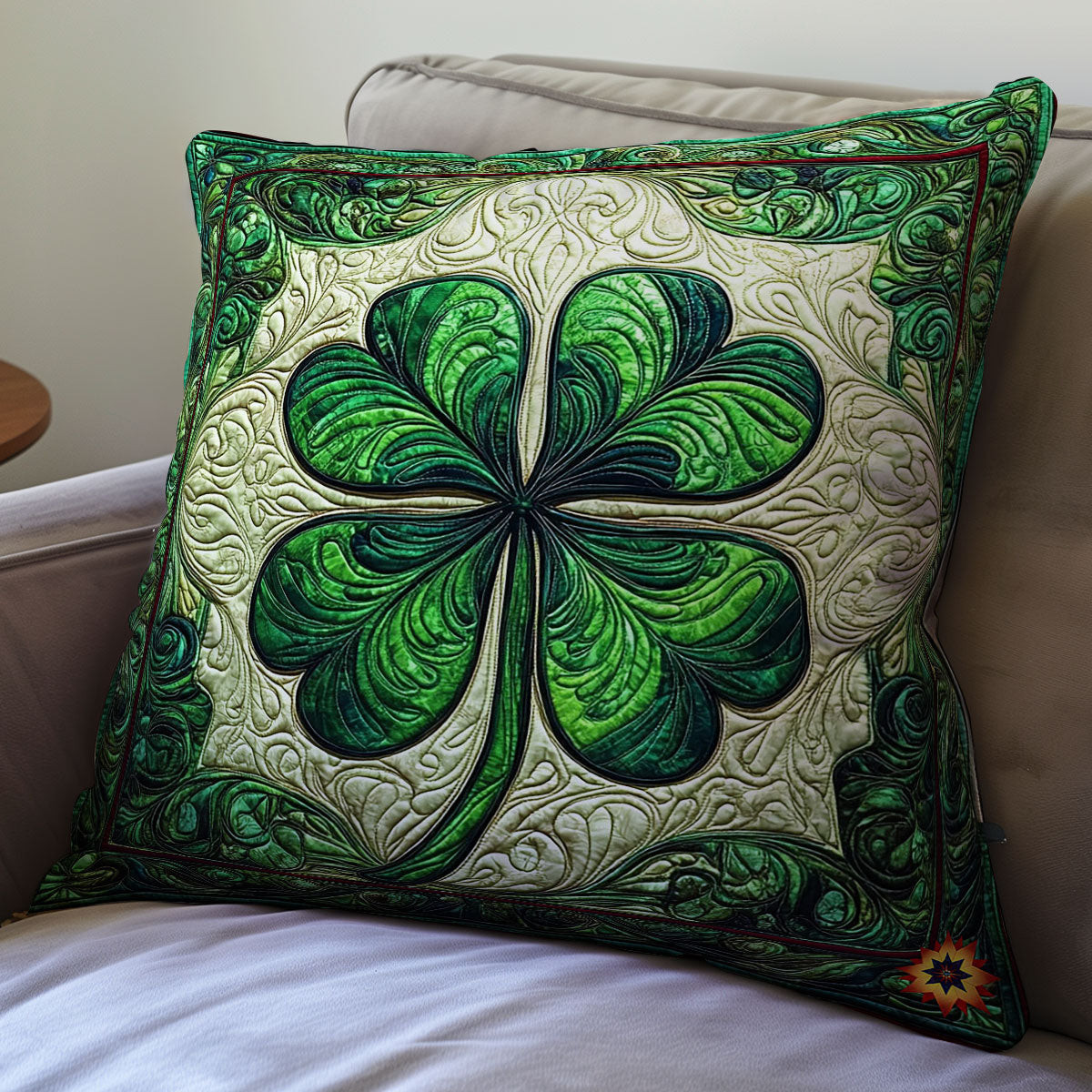 Clover Quilt Pillow Case Sofa Pillow Covers St Patrick'S Day Celebration Ideas