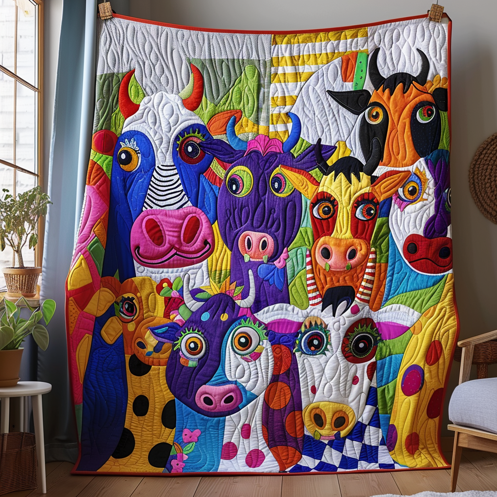 Colorful Herd Quilted Blanket Great Sheet Sets Birthday Presents For Dad