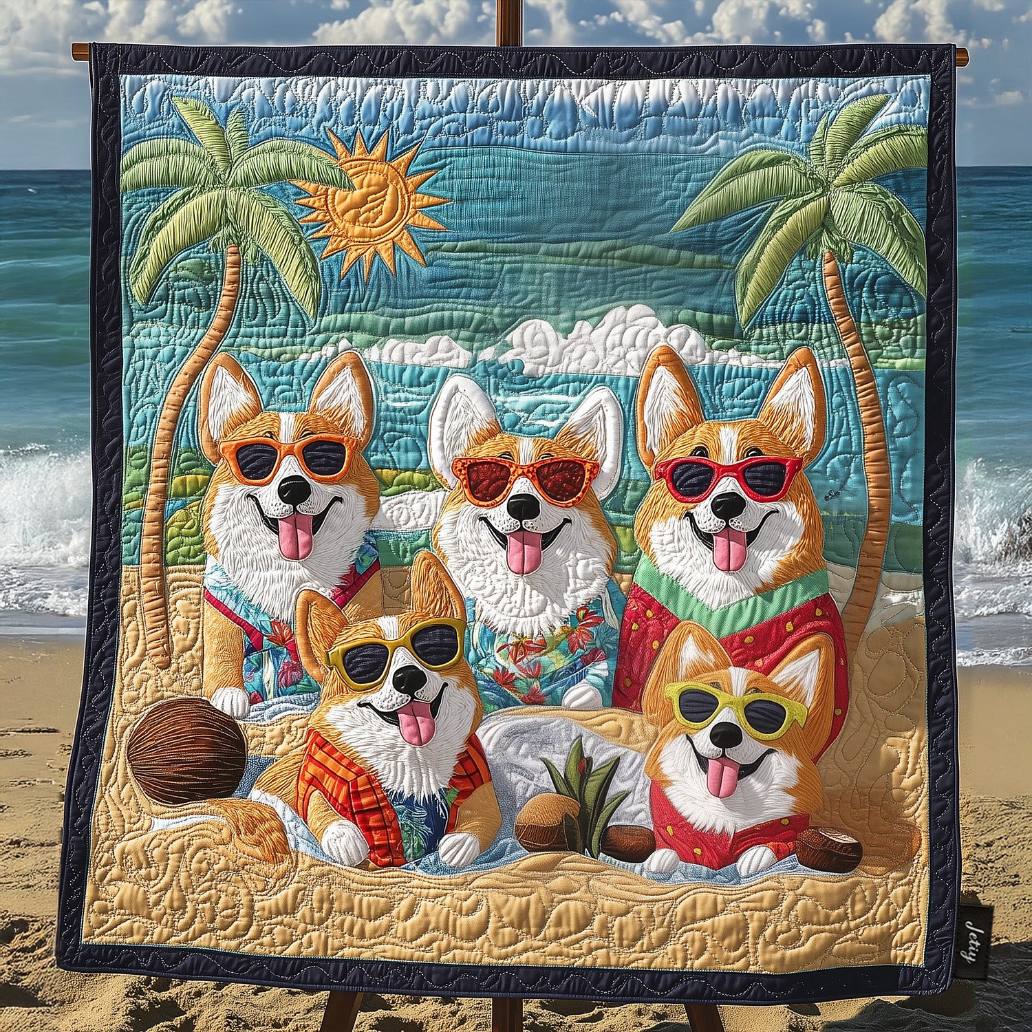 Corgi Bliss Quilted Blanket Great Bed Sets Corgi Christmas Gifts