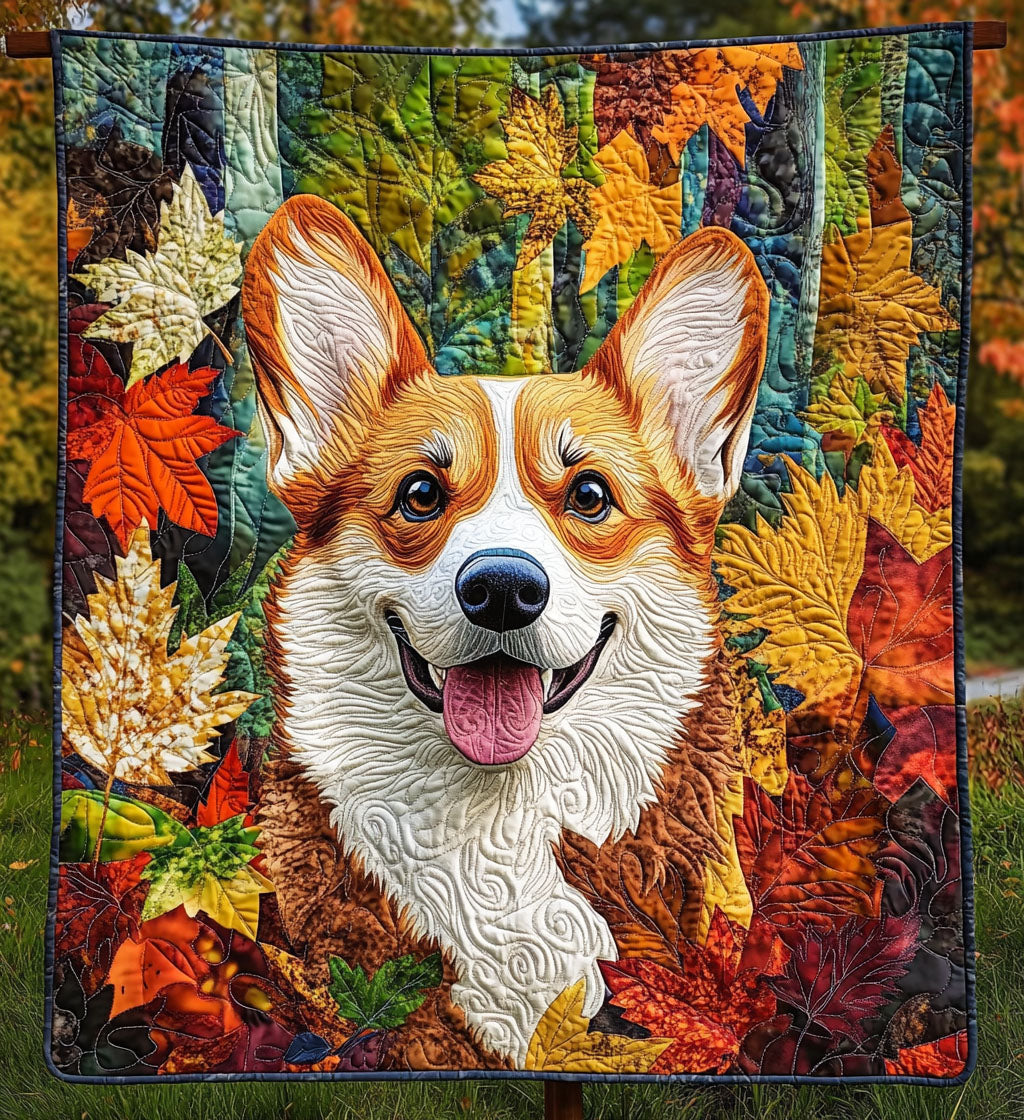 Corgi Cuddle Haven Quilted Blanket Bedroom Decor Gifts For Corgi Lovers