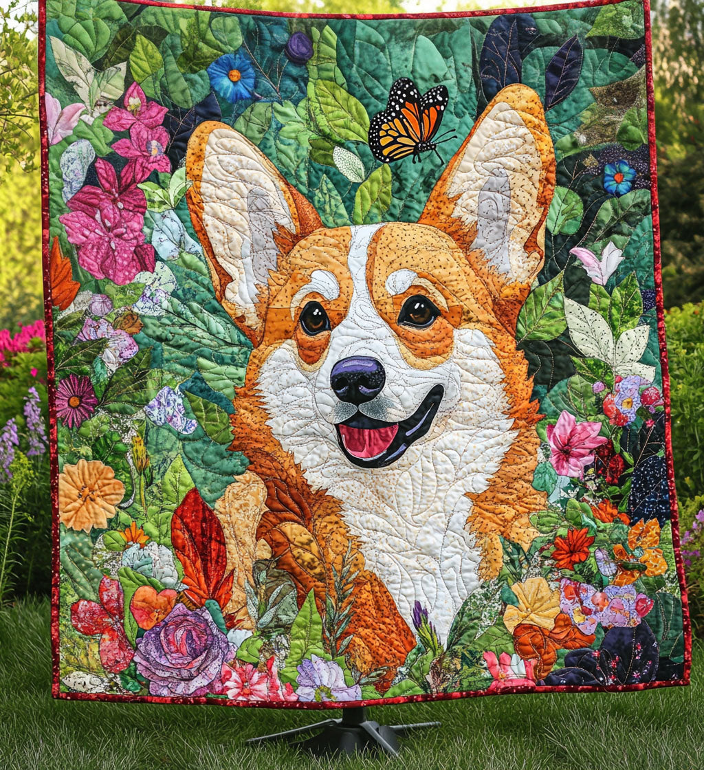 Corgi Dreams Quilted Blanket Bedspread Quilts Corgi Mom Gifts