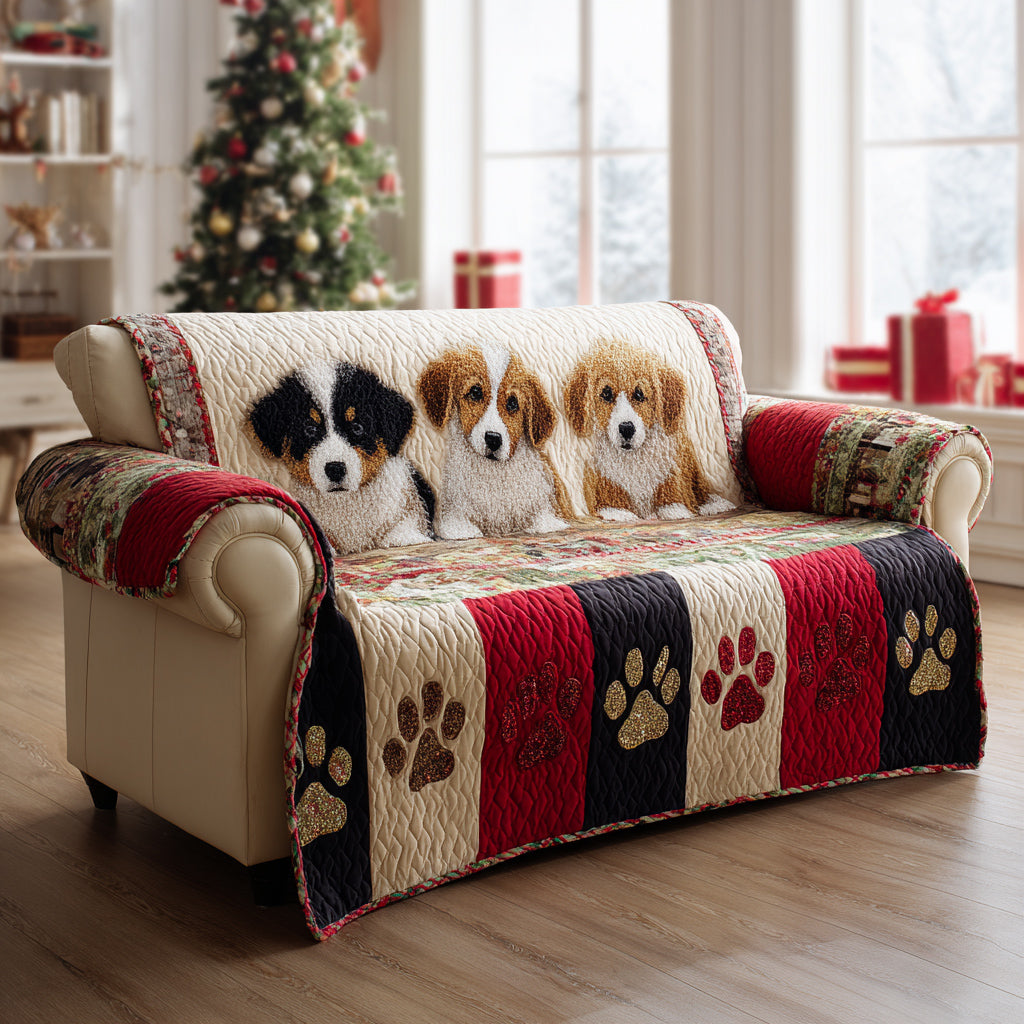 Corgi Fable Quilted Sofa Cover Best Sofa Slipcovers Gifts For Corgi Lovers
