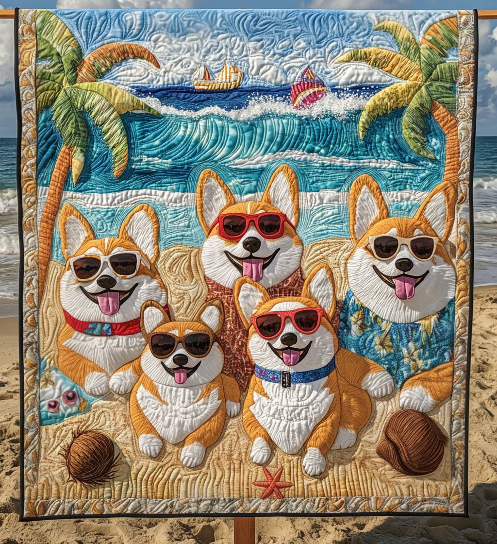 Corgi Fantasy Quilted Blanket Best Sheets Ever Corgi Christmas Presents