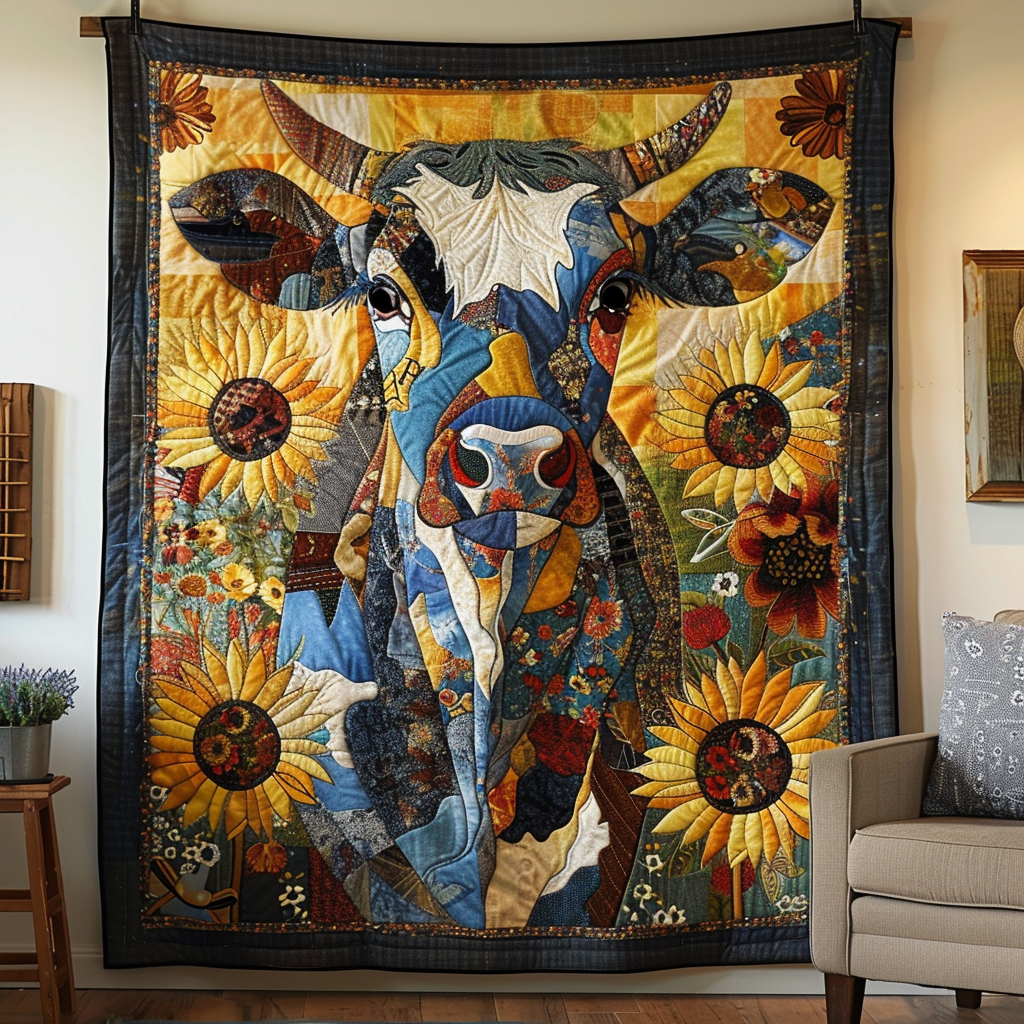 Country Charm Cow Quilted Blanket Good Sheet Sets Mothers Day Present Ideas