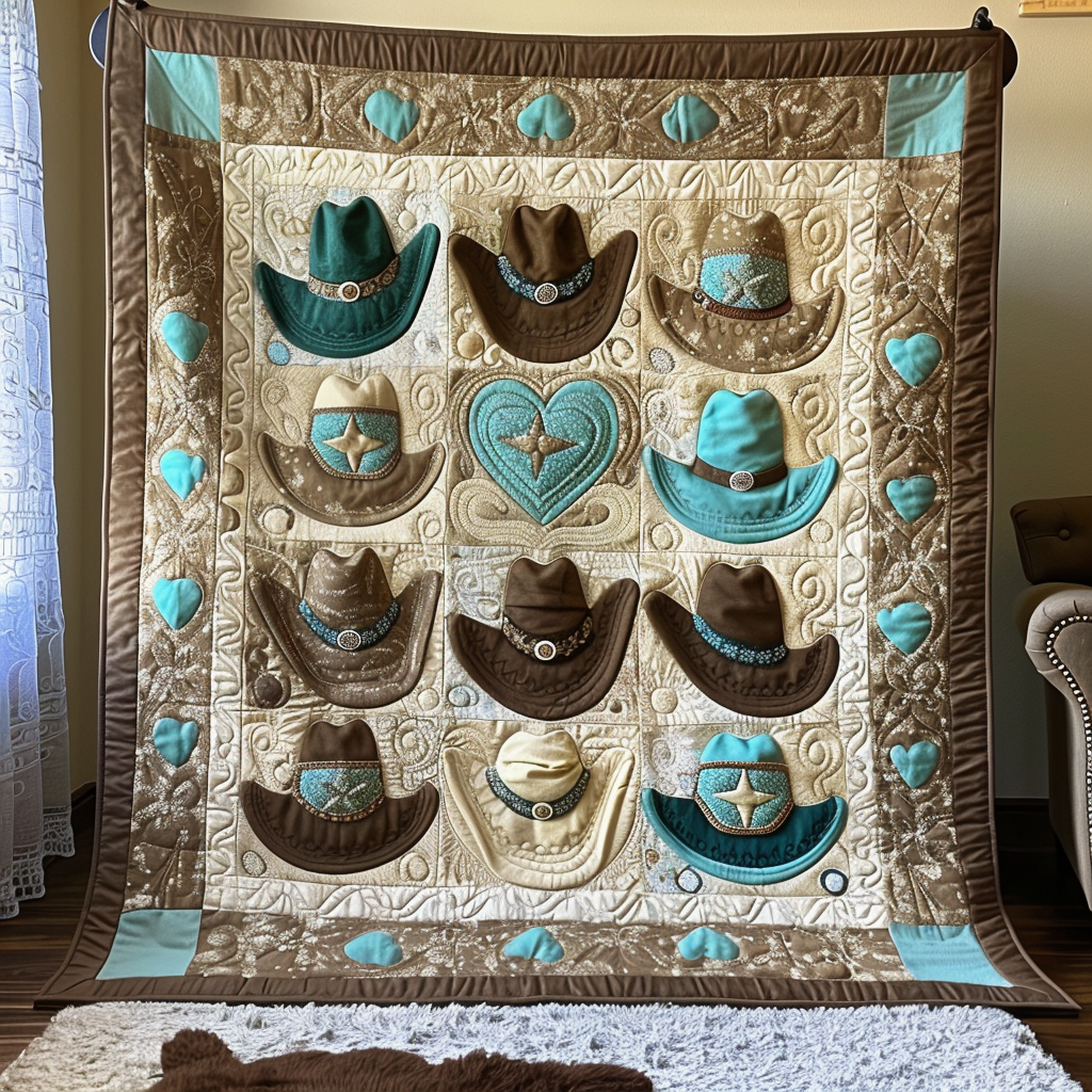 Cowboy Charm Quilted Blanket Bedding Ideas Western Gifts For Men