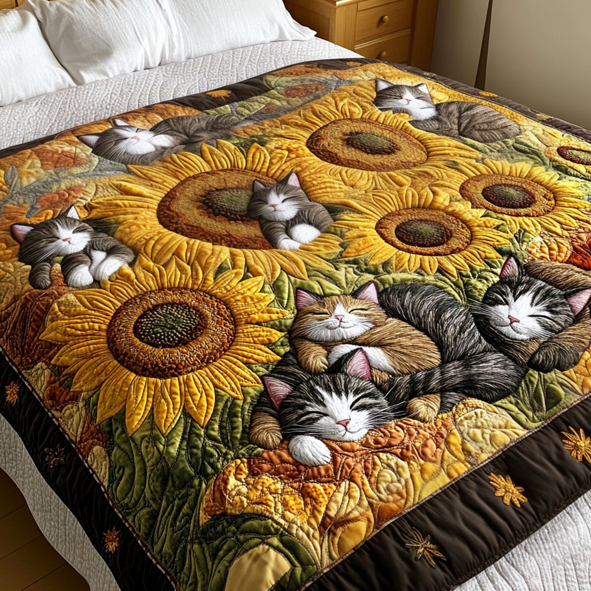Cozy Cat Chronicles Quilted Blanket Bedroom Ideas Presents For Cat Lovers