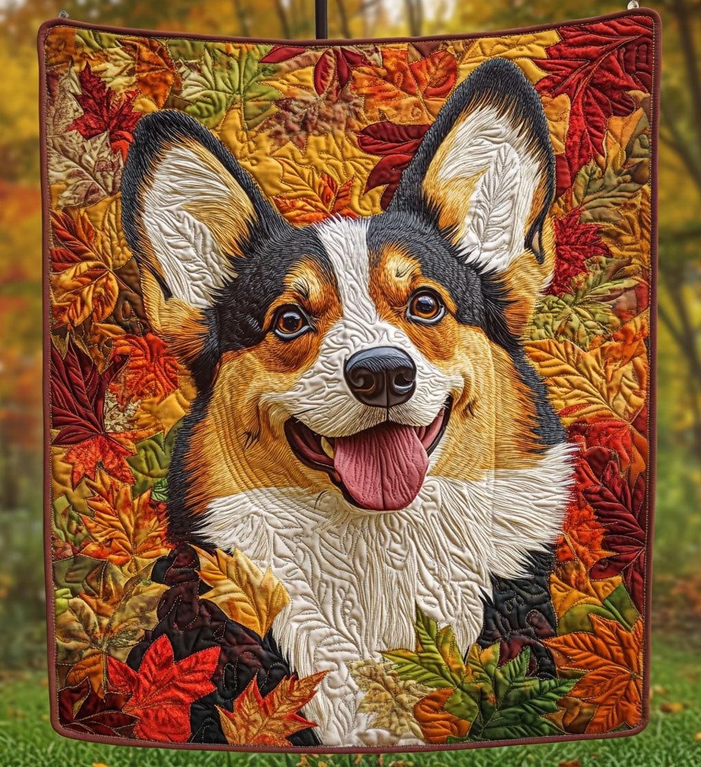 Cozy Corgi Quilted Blanket Bedsheet Comforter Set Corgi Owner Gifts