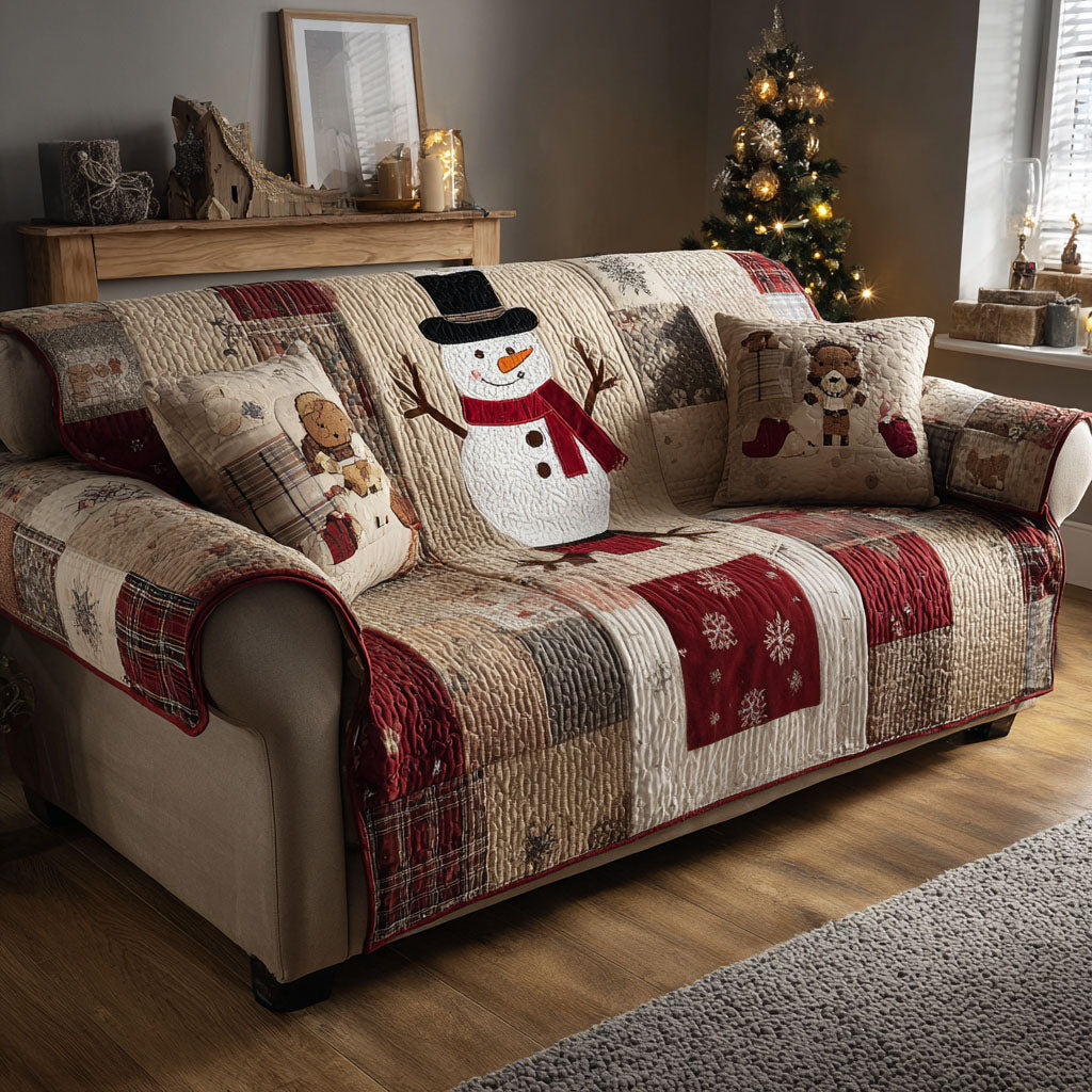 Cozy Frost Quilted Sofa Cover Indoor Decor Corporate Christmas Gifts