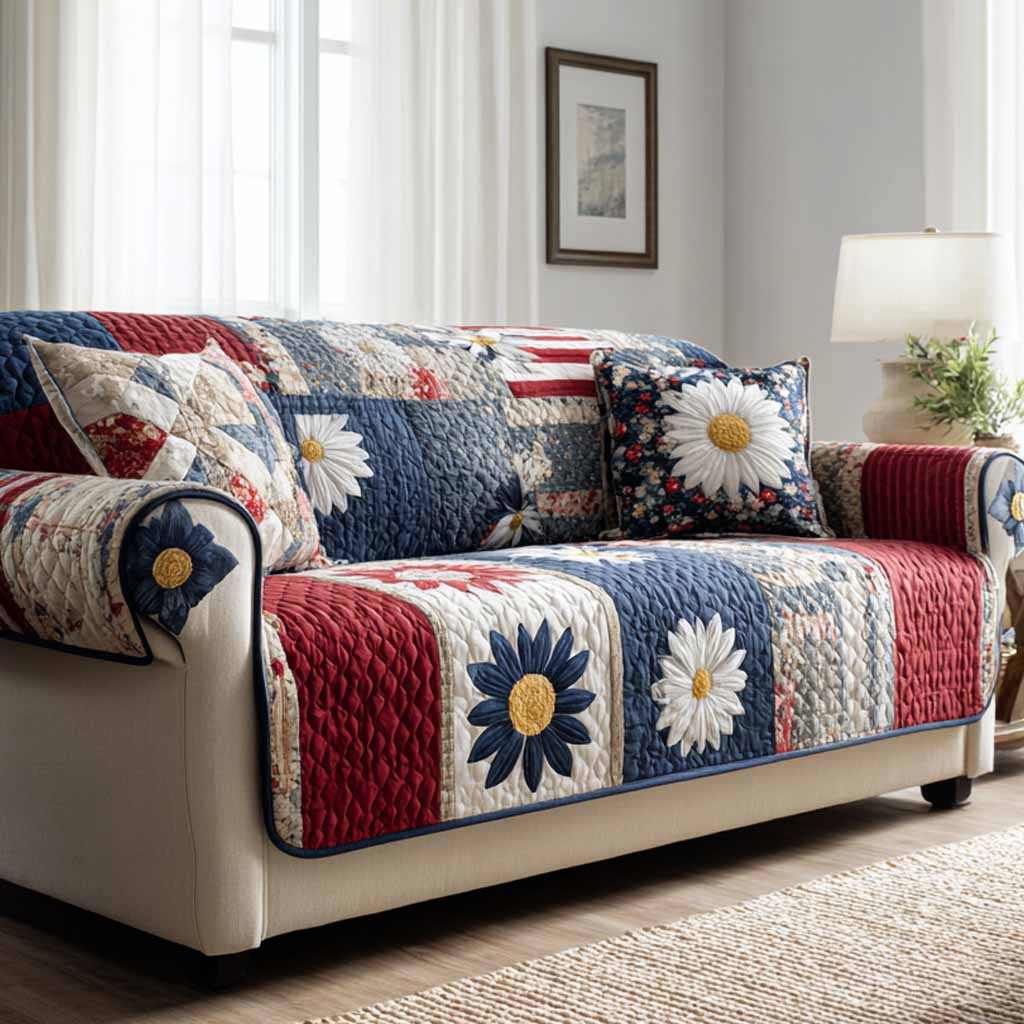 Cozy Mama Quilted Sofa Cover Couch Protector Special Birthday Gifts For Mom