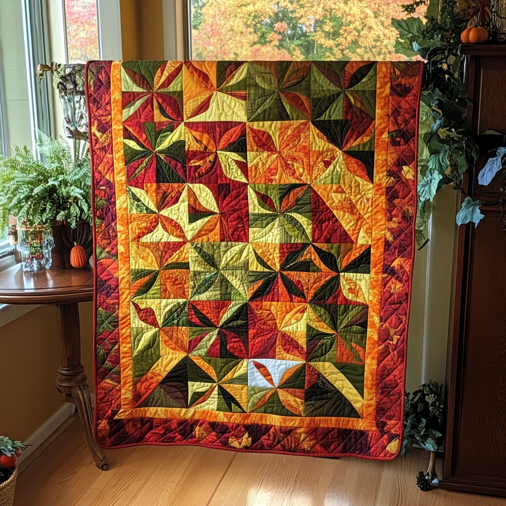 Cozy Maple Leaves Thanksgiving Quilted Blanket Boho Bedroom Furniture Thanksgiving Gifts For Teachers