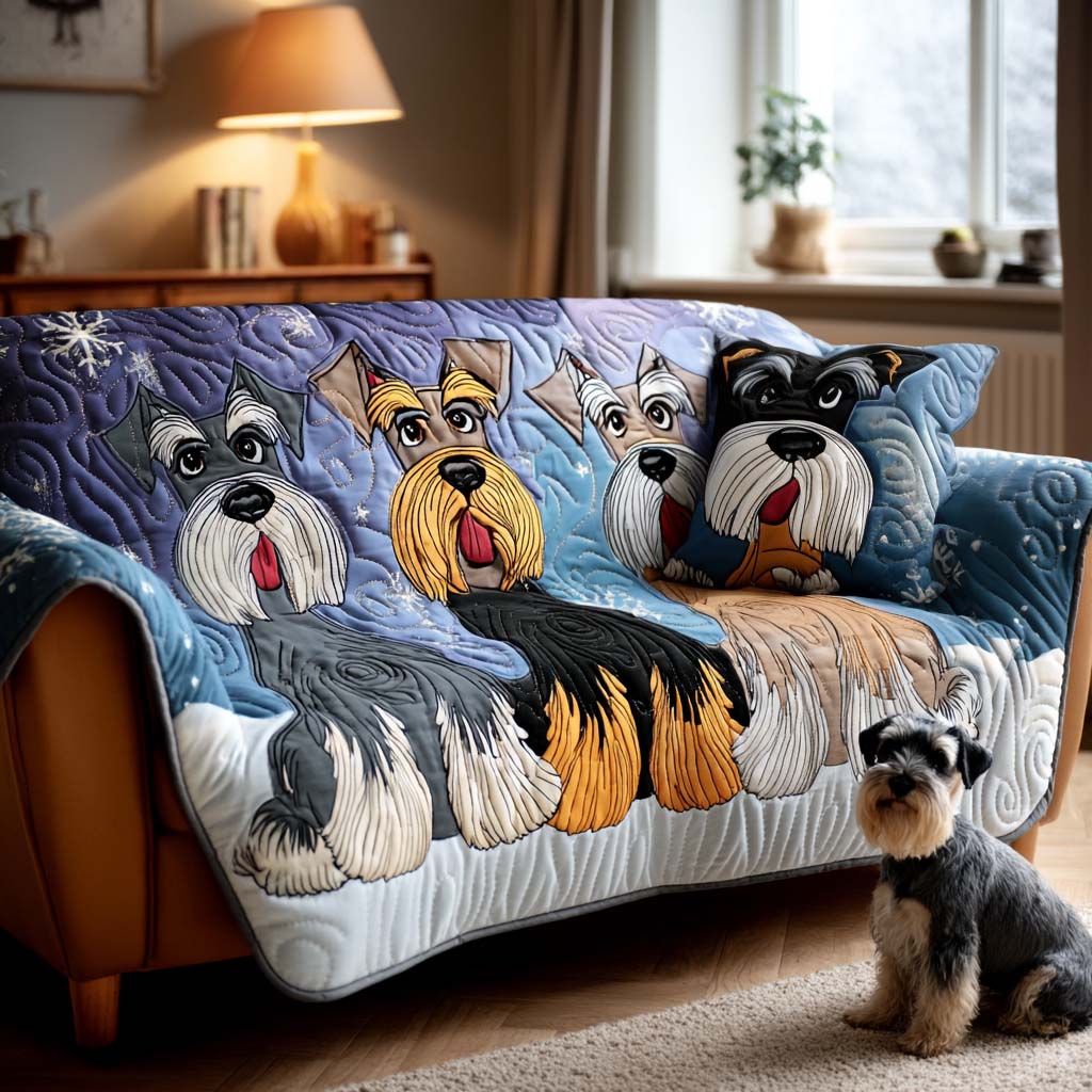 Cozy Pup Christmas Quilted Sofa Cover Christmas Couch Covers Christmas Present Ideas