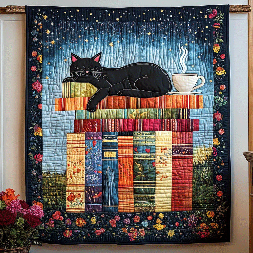 Cuddle Cat Dream Quilted Blanket Bed Decor Cat Love Gifts Items