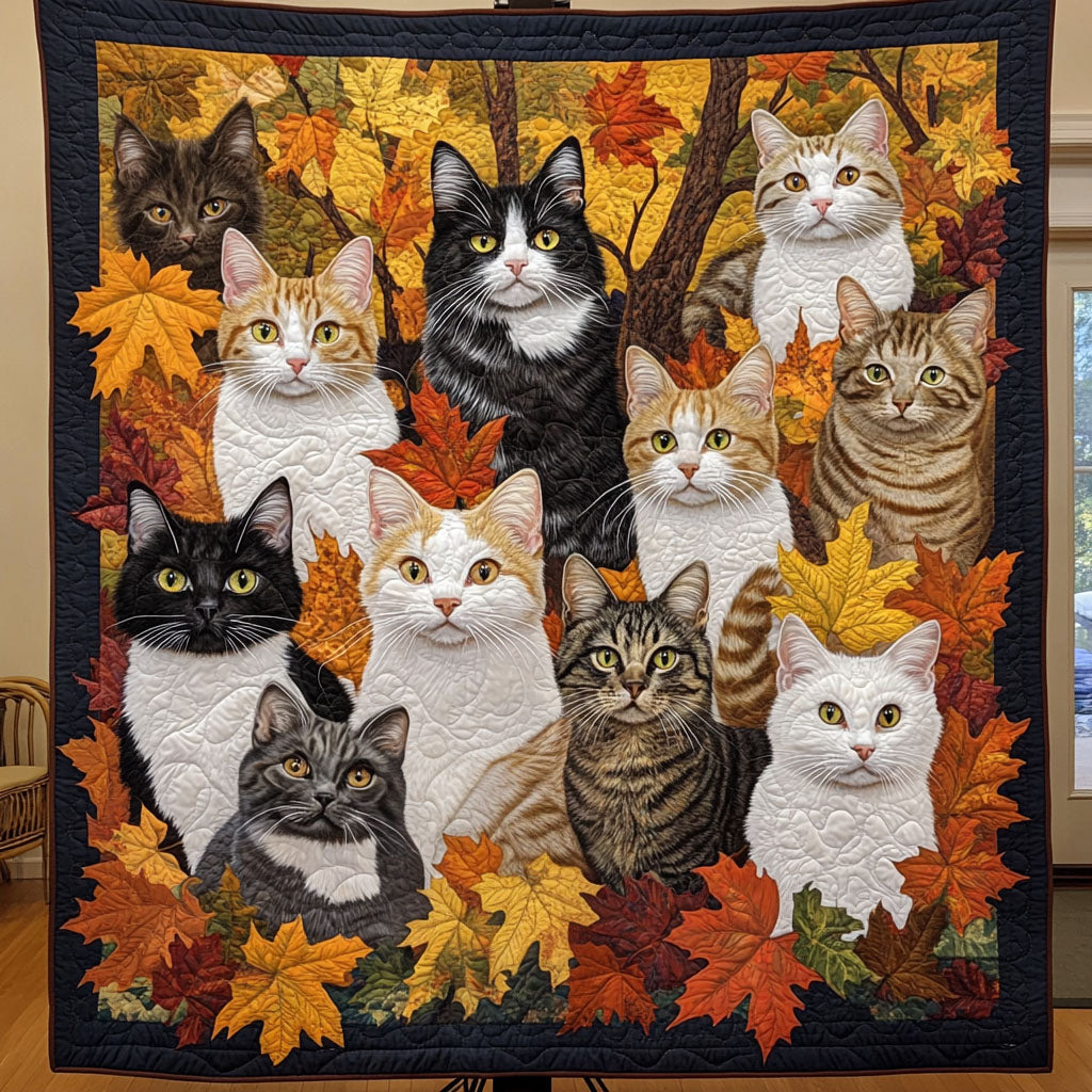 Curious Cats Corner Quilted Blanket Good Sheet Sets Cat Lovers Owners Presents