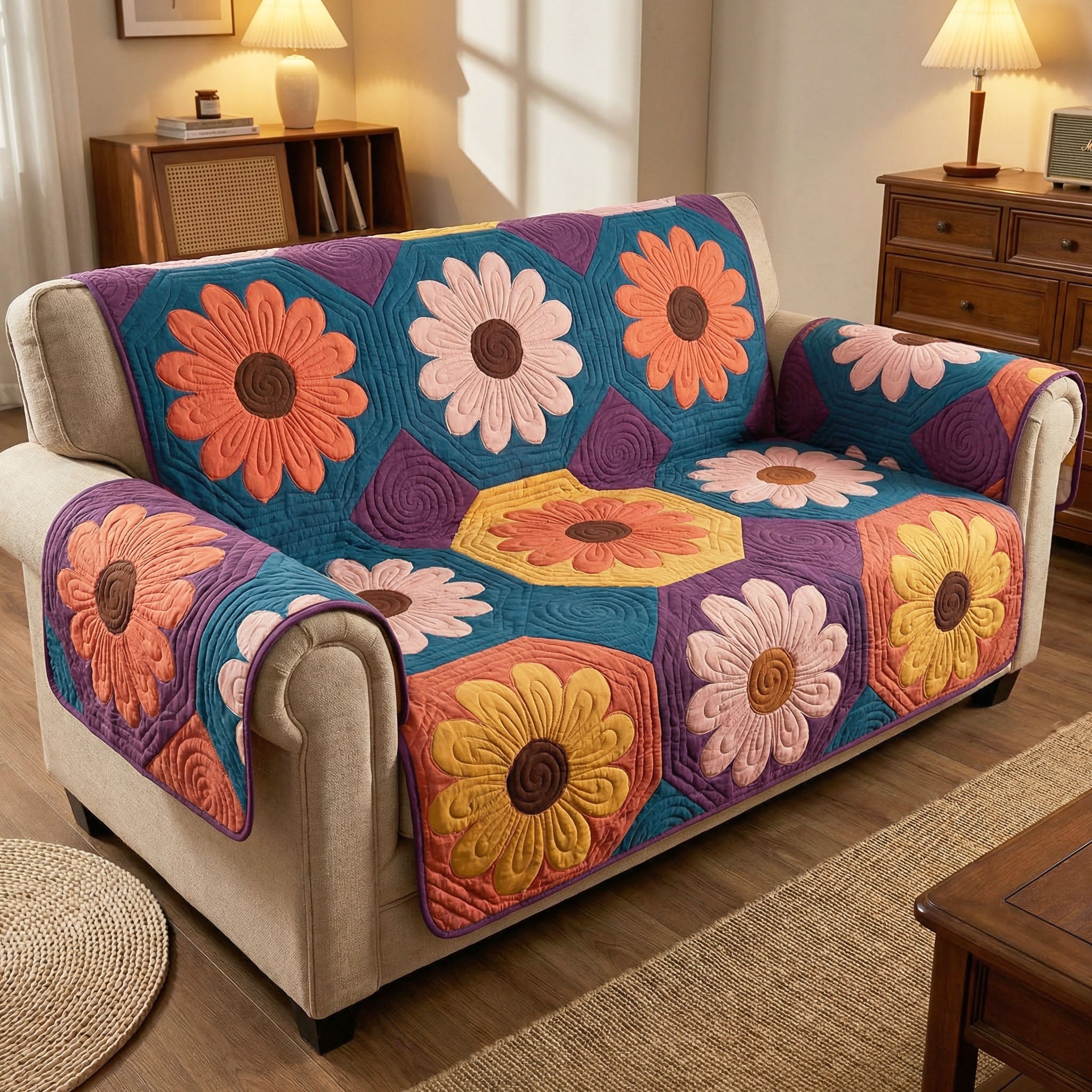 Daisy Daydream Quilted Sofa Cover Sofa Covers For Sale Awesome Birthday Gift Ideas
