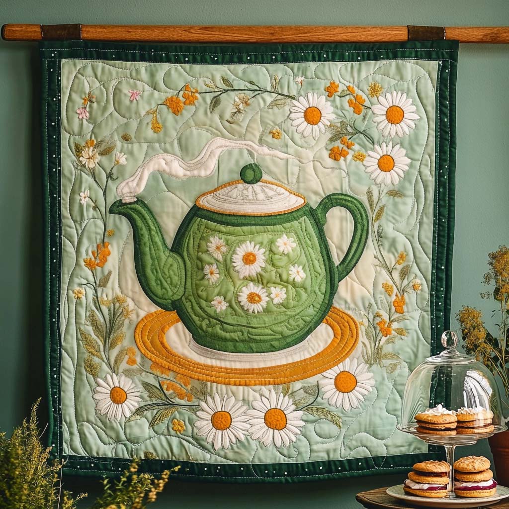 Daisy Tea Time Quilted Blanket Cool Bedroom Ideas Cute Gifts For Mom