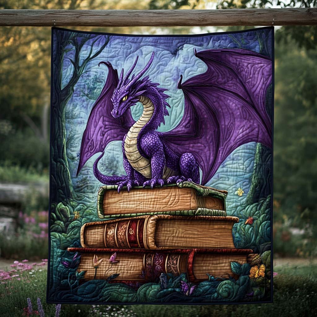 Darkwing Whisper Quilted Blanket King Comforter Sets Dragon Gifts For Son