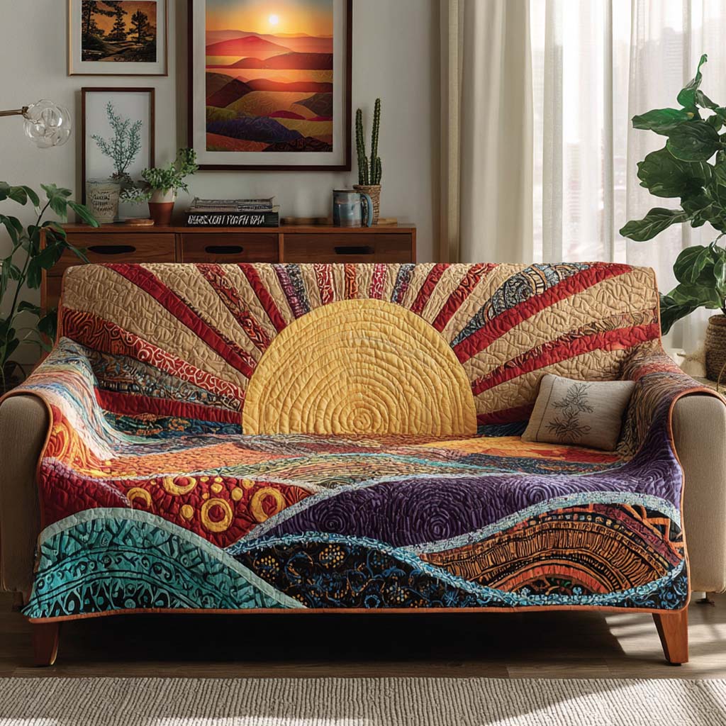 Deep Canyon Rays Quilted Sofa Cover Sofa And Seat Covers Gift Ideas For Mother In Law