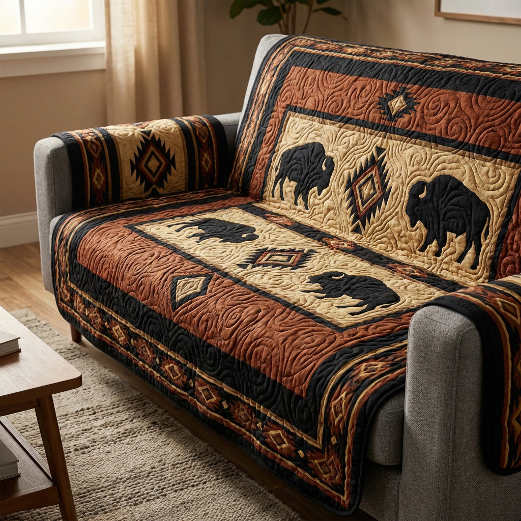 Desert Spirit Quilted Sofa Cover Couch Seat Covers Native Gifts For Women