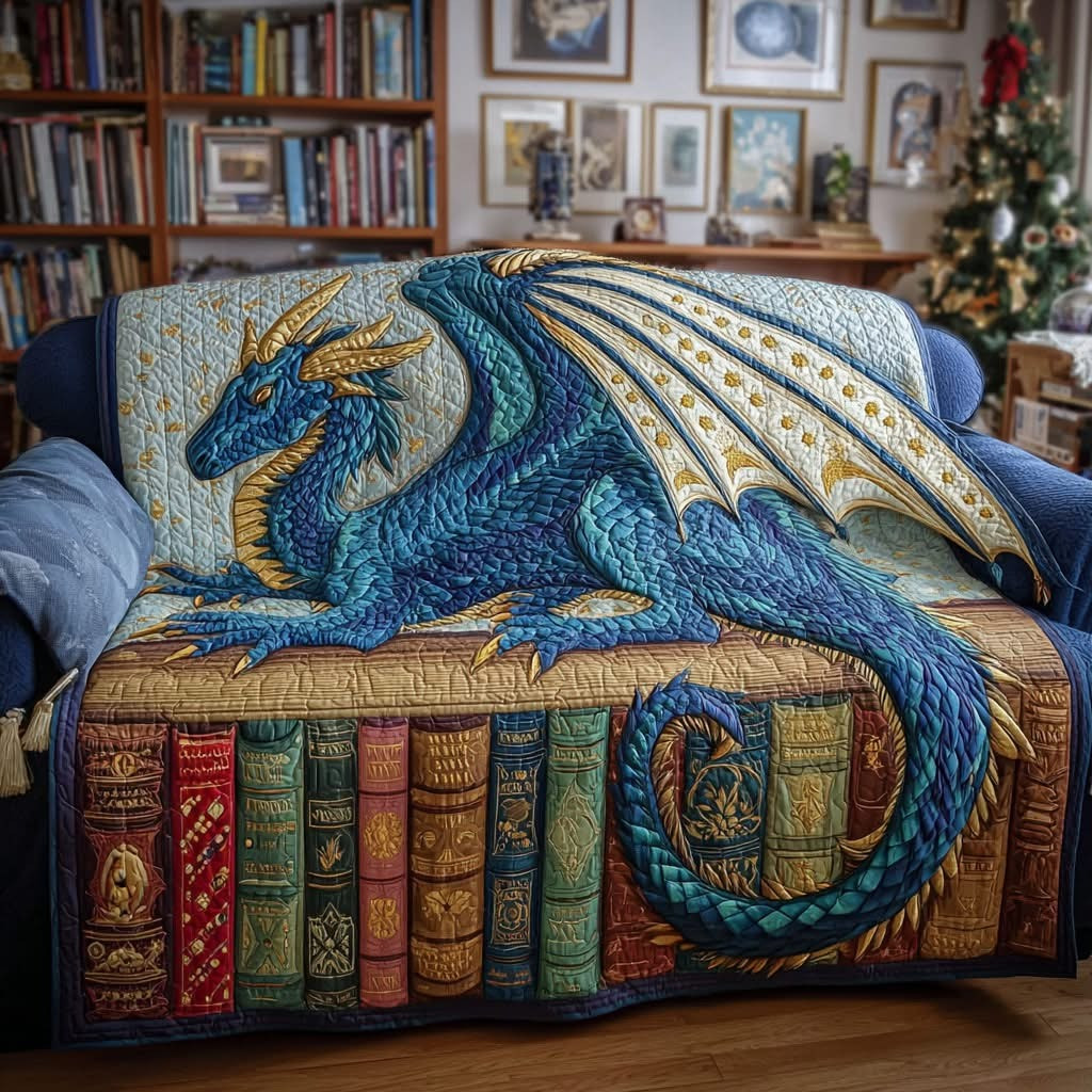 Dragon Books Realm Quilted Sofa Cover Dragon Best Couch Covers Themed Gift Items