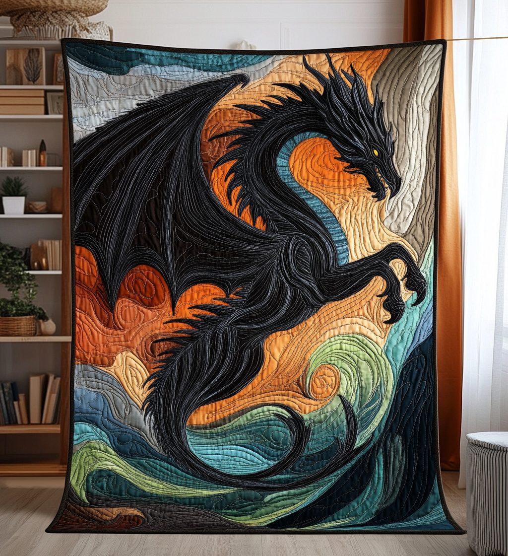 Dragon Spirit Quilted Blanket Good Sheet Sets Dragon Related Gifts
