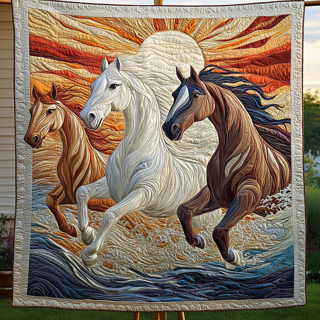 Dream Horse Quilted Blanket Best Bedsheets Special Step Dad Gifts