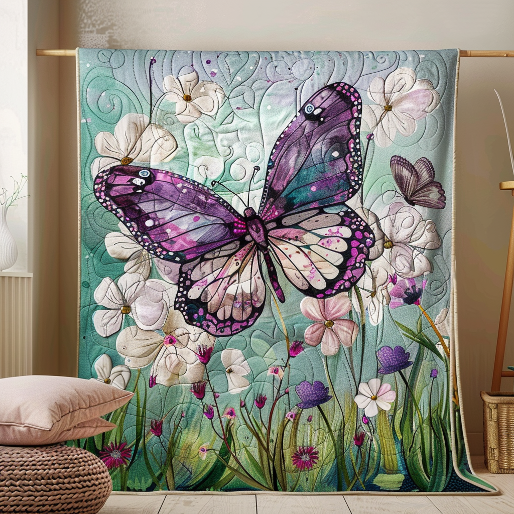 Dreamy Butterflies Quilted Blanket Best Queen Sheets Gifts For Mum