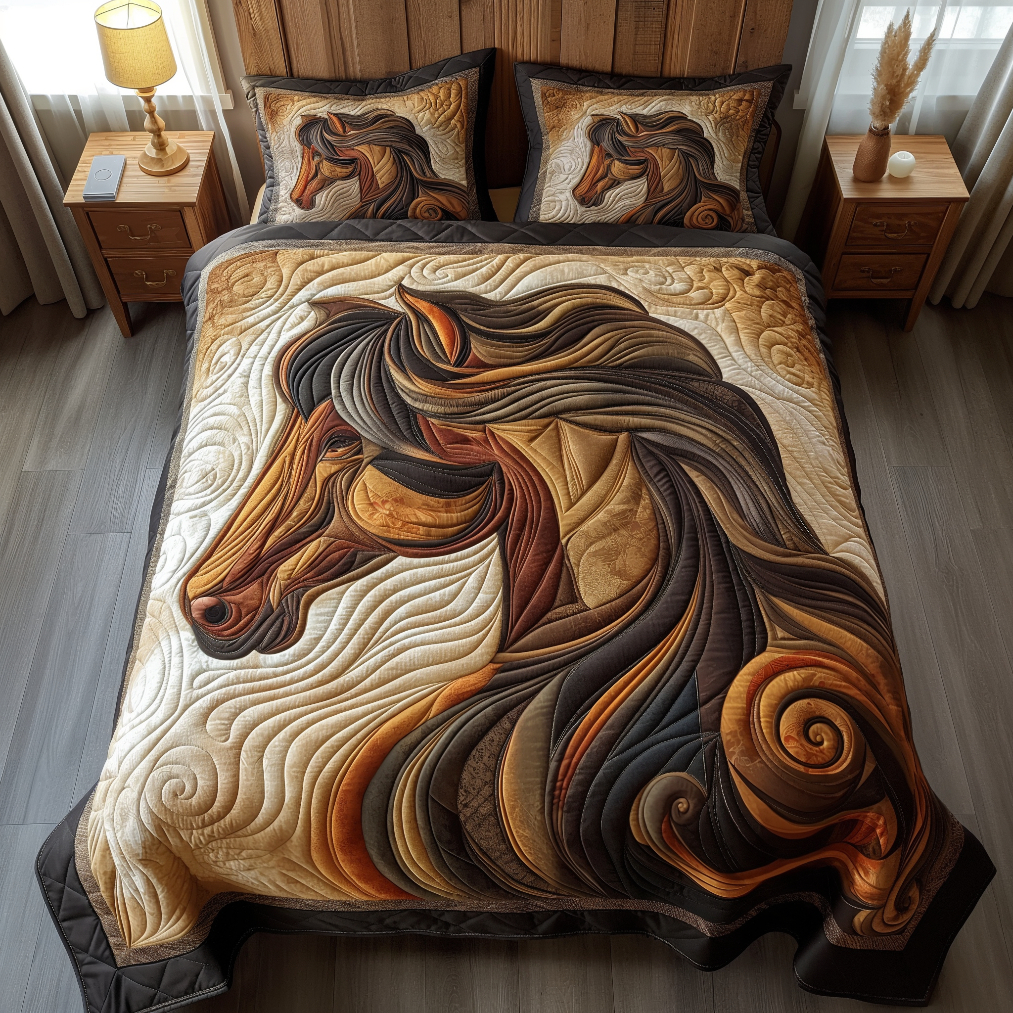 Dreamy Mane Horse Quilted Blanket Cool Bedroom Ideas Gifts For Father In Law