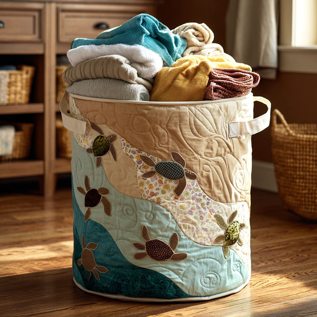 Drift Realm Quilted Laundry Basket Home Comfort Gift Idea Featuring a Quilted Laundry Basket