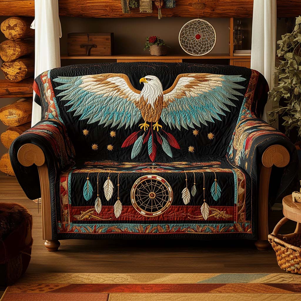 Eagle Spirit Quilted Sofa Cover Sofa Seat Covers Native American Presents