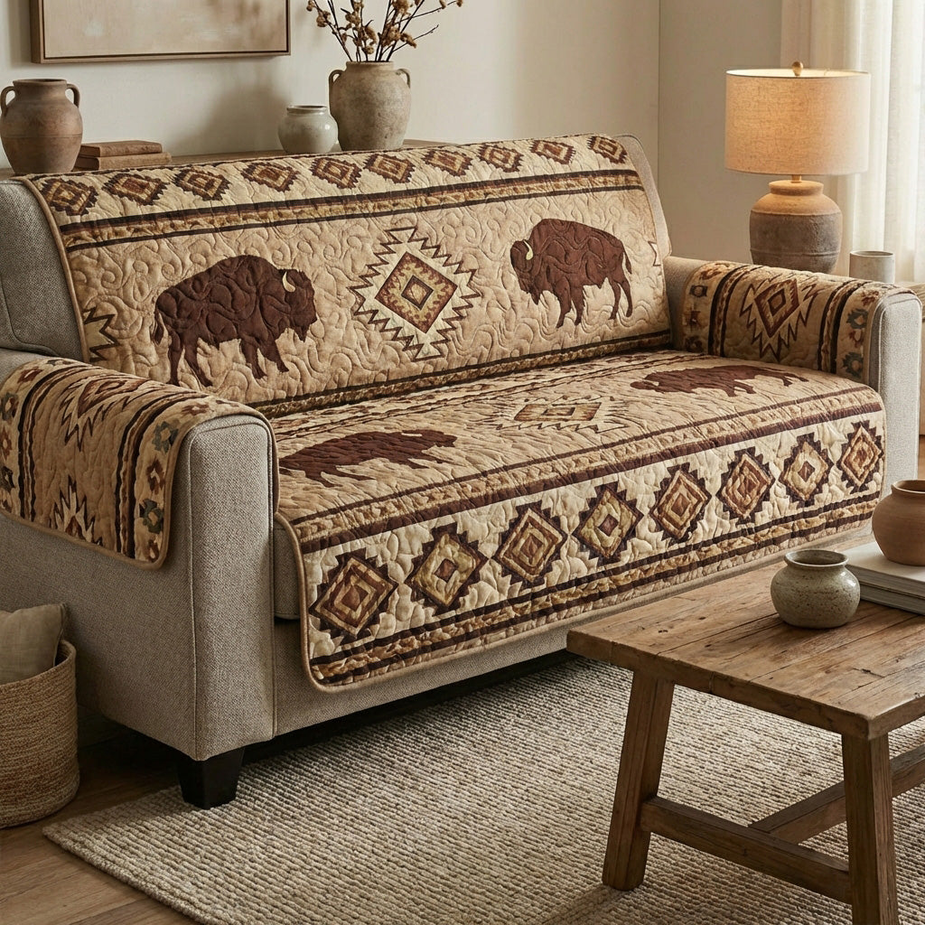 Earth Ancestry Quilted Sofa Cover Couch Slipcovers Native American Gifts