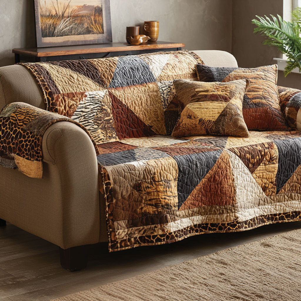 Earth Rhythm Quilted Sofa Cover The Best Slipcovers Melanin Black History Gifts For Ladies