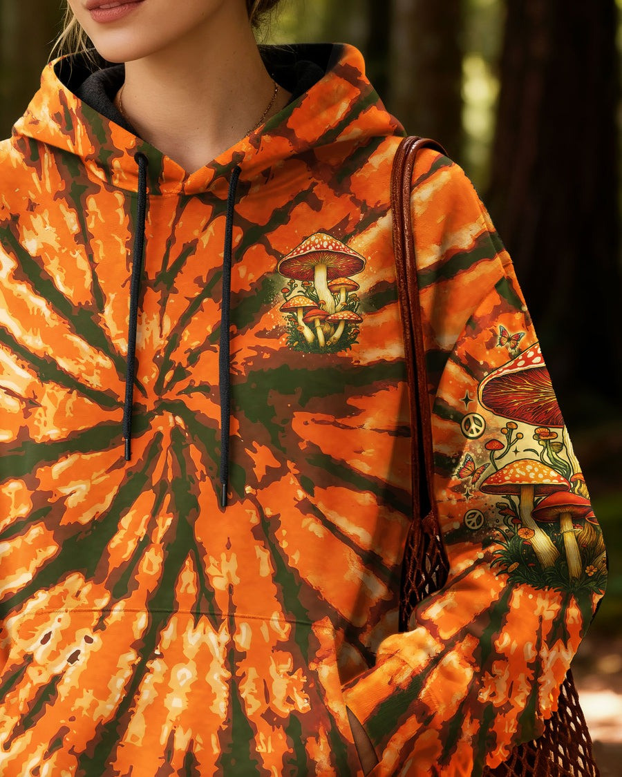 Eat Mushrooms See The Universe Hoodie Hippie Tie Dye Hoodie Christmas Gifts For Bestie - Image 2
