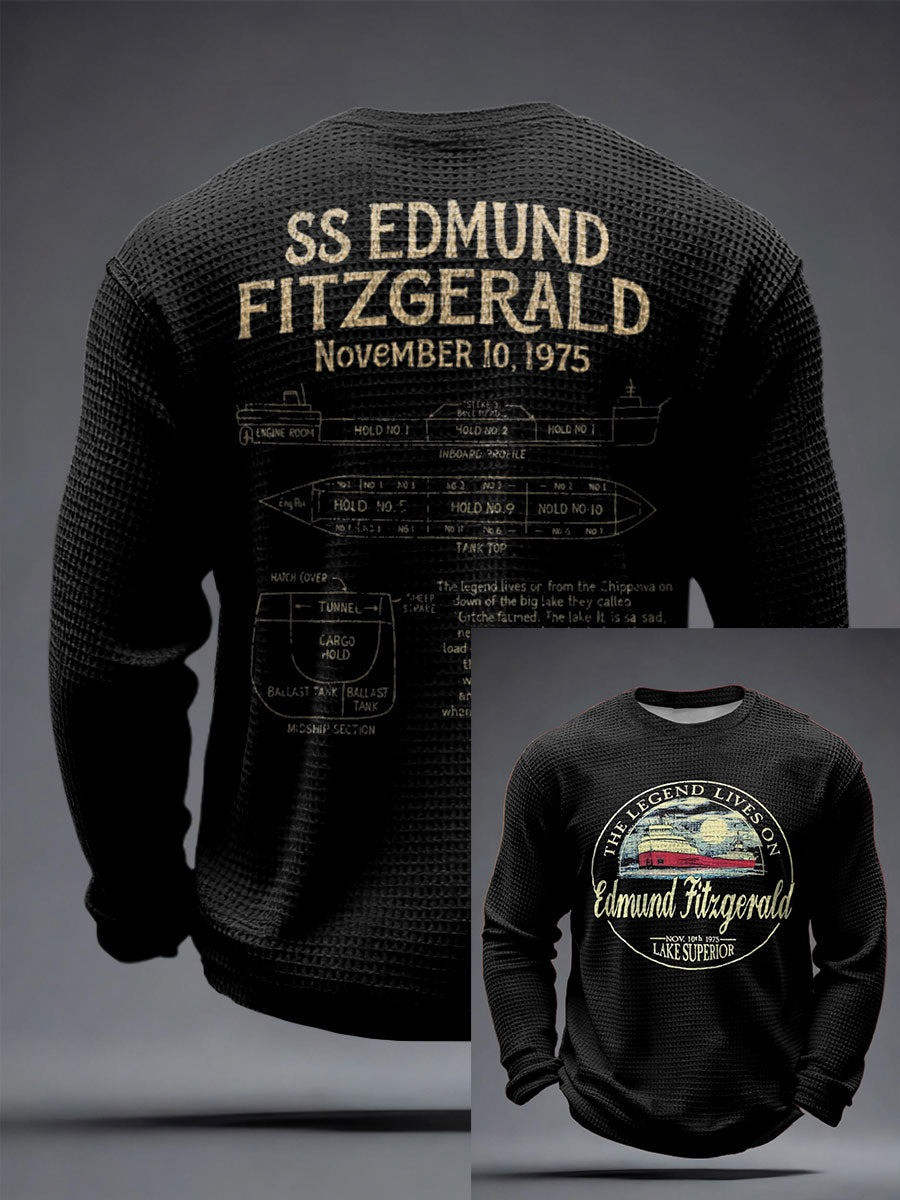 Edmund Fitzgerald The Legend Lives On T-Shirt SS Edmund Fitzgerald November 10Th 1975 Merch - Image 4