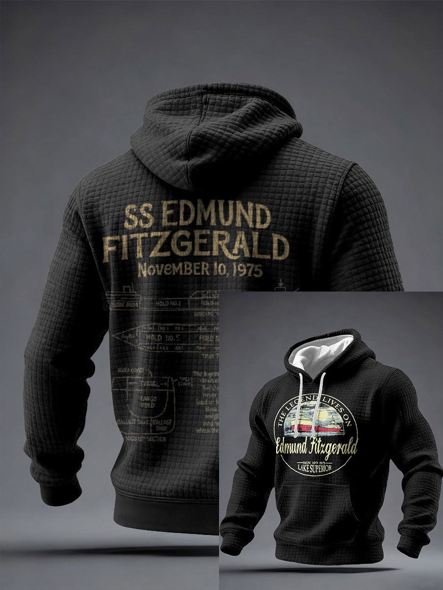 Edmund Fitzgerald The Legend Lives On T-Shirt SS Edmund Fitzgerald November 10Th 1975 Merch - Image 2