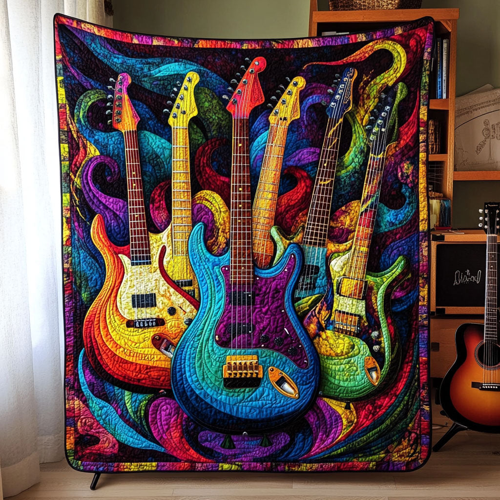 Electric Harmony Quilted Blanket Best Bedding Sets Sentimental Gifts For Mom