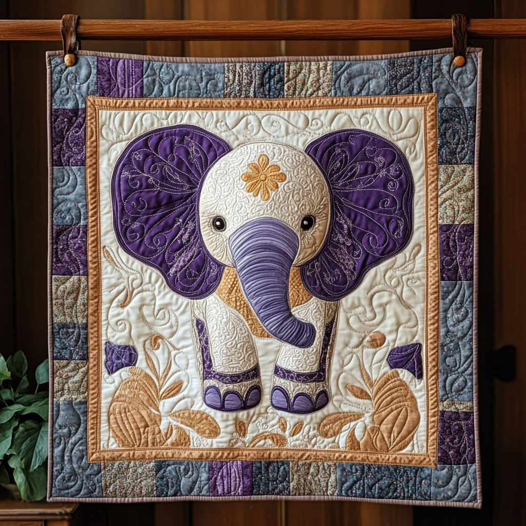 Elephant Dreams Quilted Blanket Best King Bed Sheets Cool Gifts For Elephant Lovers