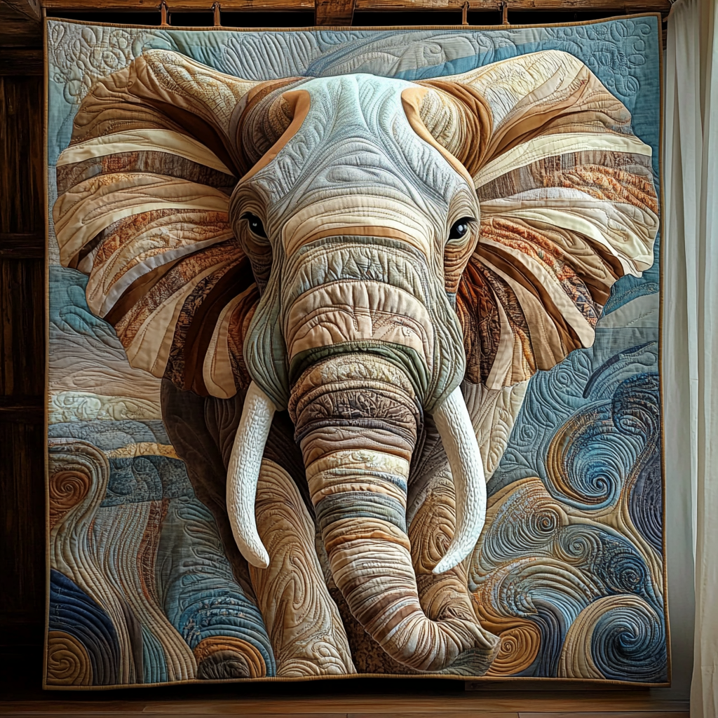 Elephant Regal March Quilted Blanket Best Comforter Sets Gifts For Father In Law