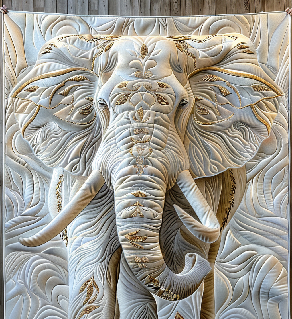 Elephant Wisdom Quilted Blanket Best King Bed Sheets Womens Elephant Gifts For Her