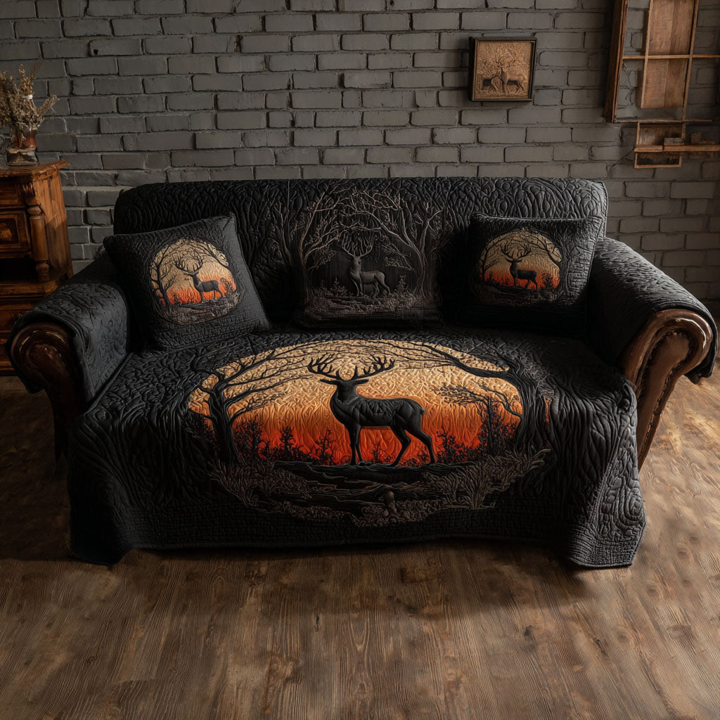 Enchanted Forest Quilted Sofa Cover Holiday Living Decorations Gifts For Wild Animal Lovers