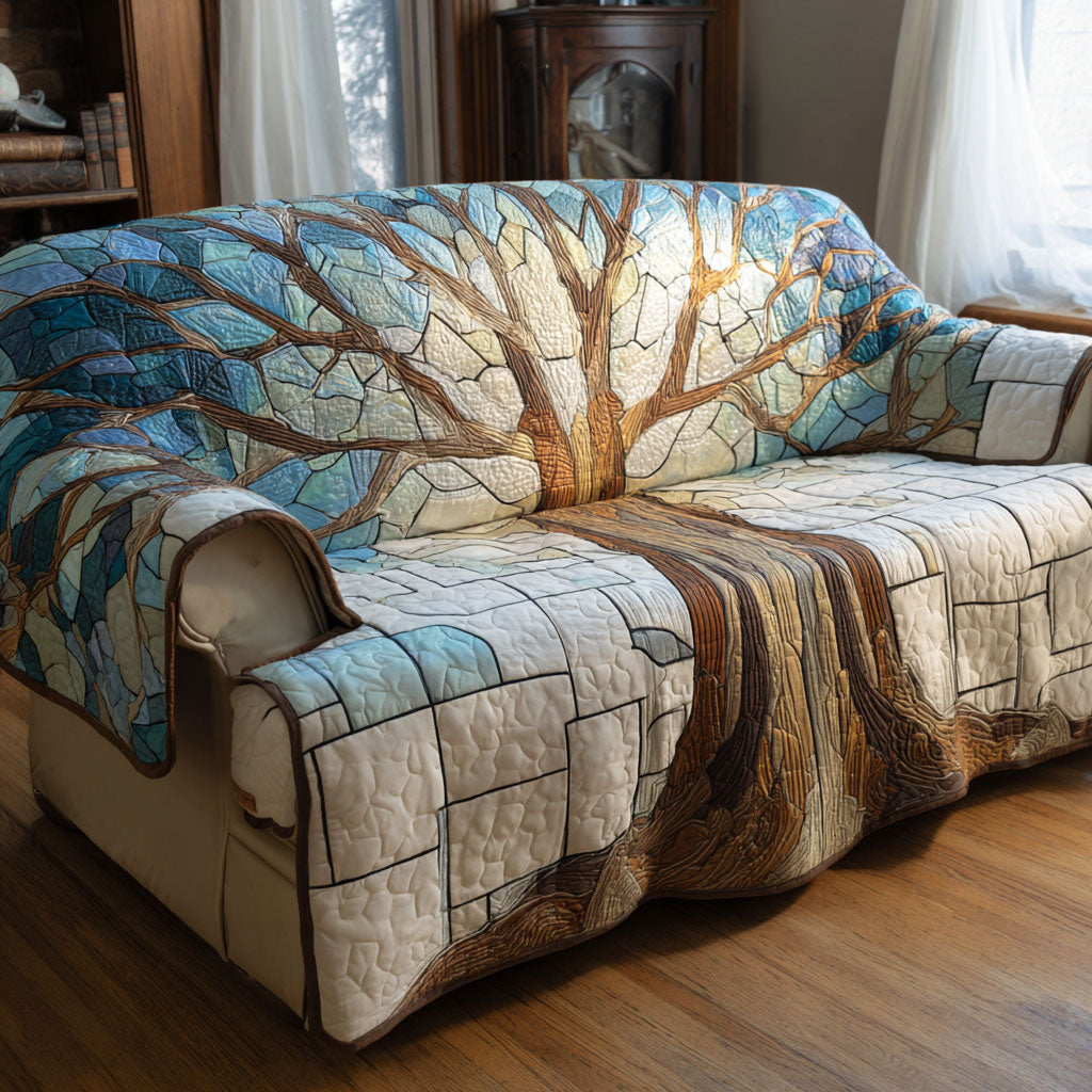 Eternal Roots Quilted Sofa Cover Sofa Protector Cover Tree Of Life Gifts For Dad