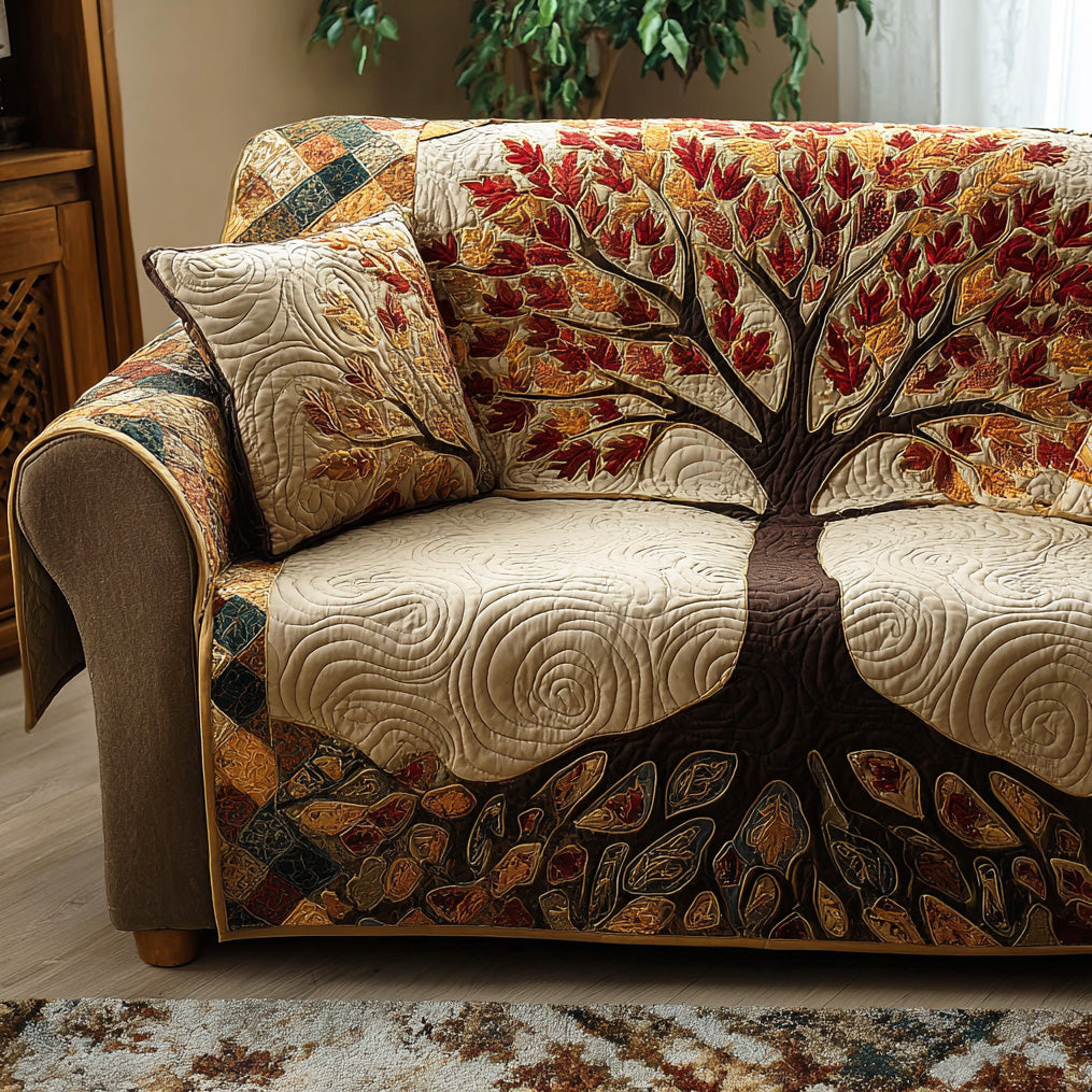 Eternal Tree Quilted Sofa Cover Covers For Sofas Tree Of Life Gifts For Dad
