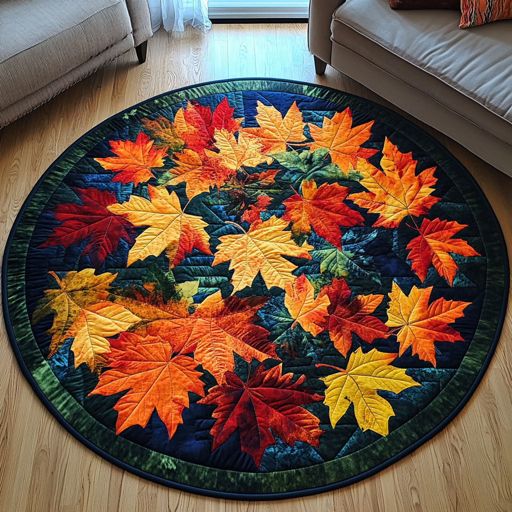 Fall Quilted Round Mat Entryway Rug Ideas Good Christmas Gifts For Farmers