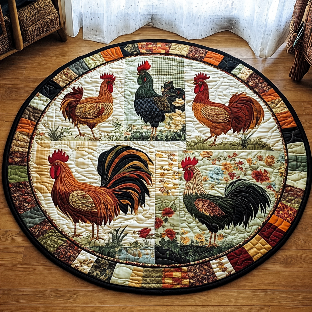 Farm Fresh Quilted Round Mat Entry Way Ideas Farmer Fathers Day