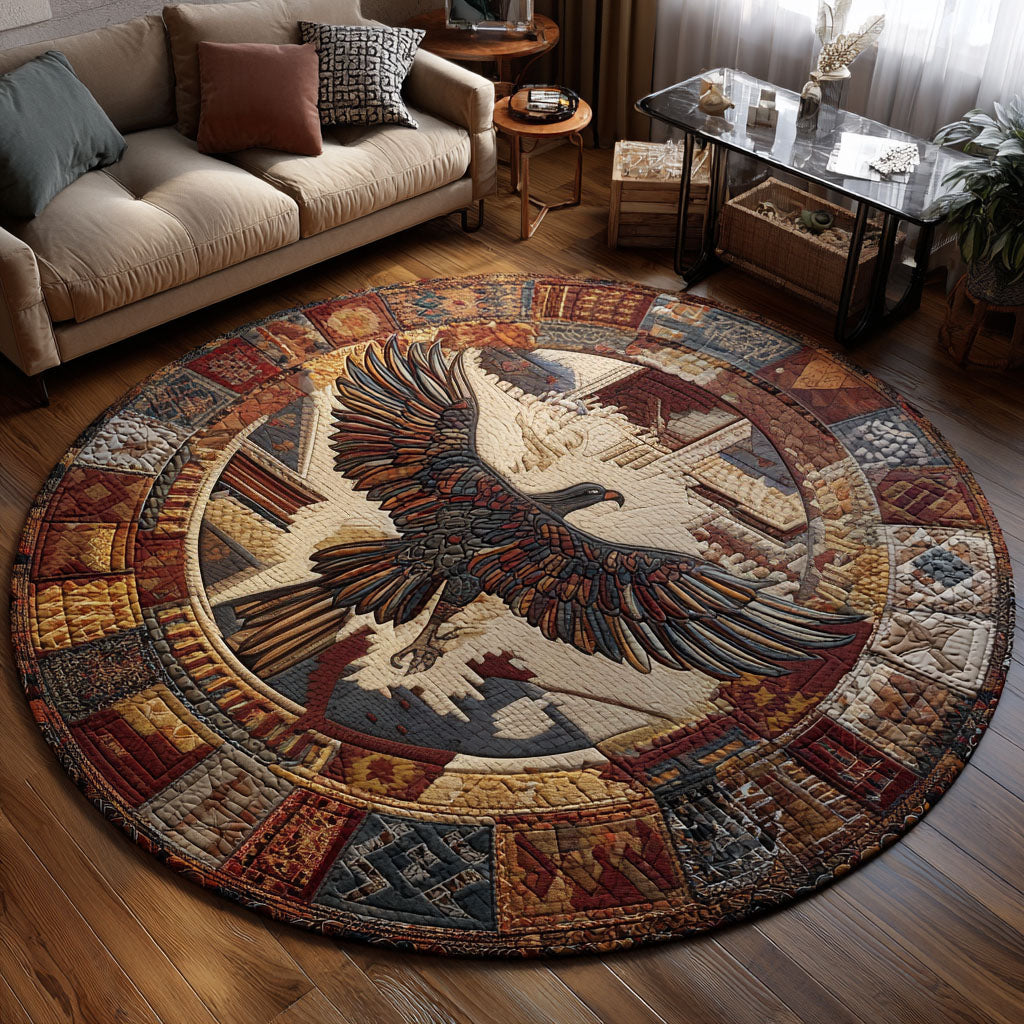 Feathered Balance Quilted Round Mat Entryway Christmas Decor Ideas Farmer Boyfriend Gifts