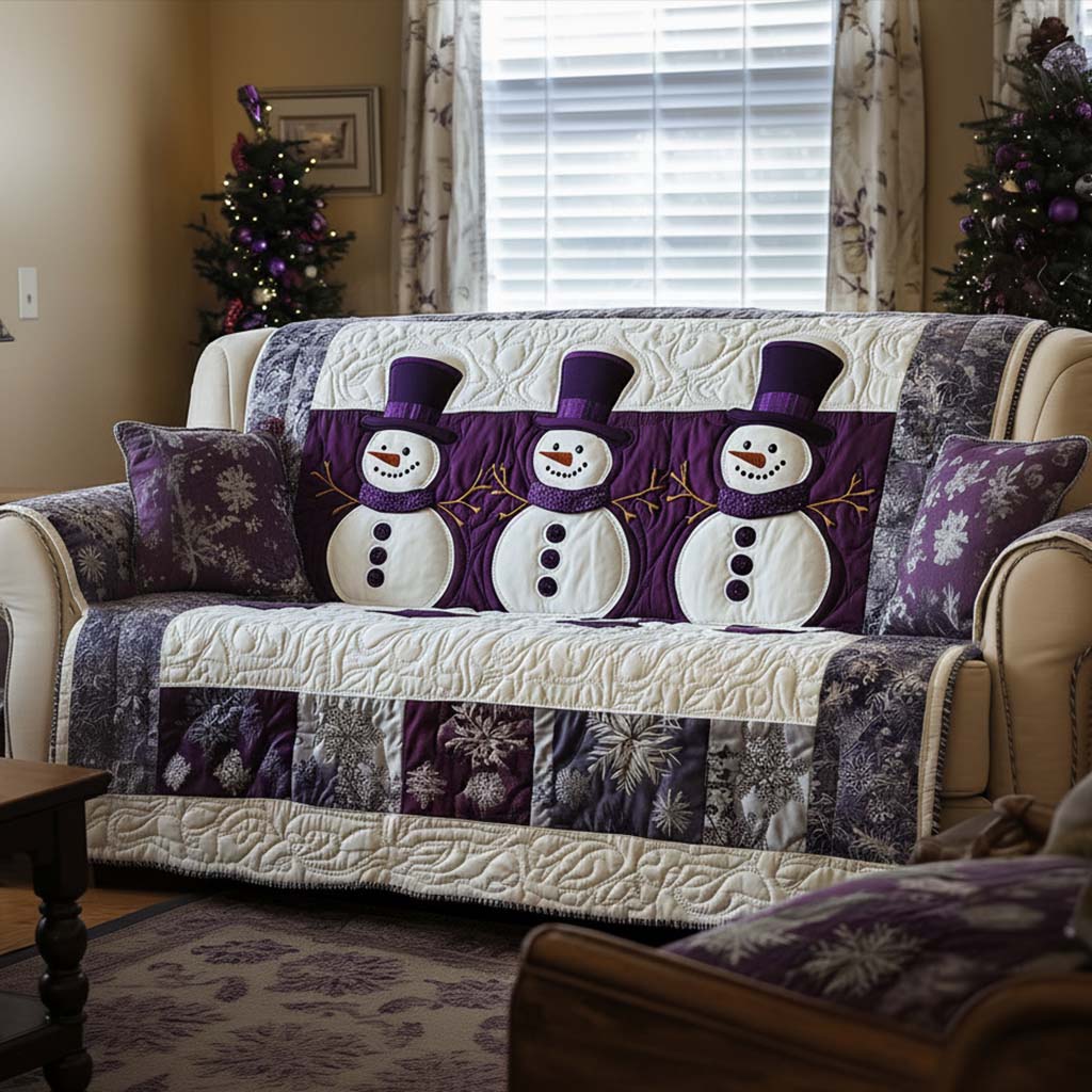 Festive Cheer Quilted Sofa Cover Best Slip Cover Sofa Christmas Presents For Girlfriend