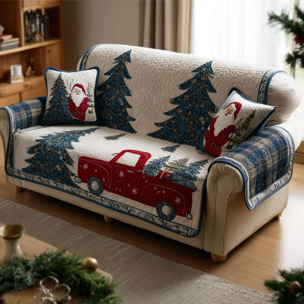 Festive Delivery Quilted Sofa Cover Couch Seat Covers Secret Santa Gifts